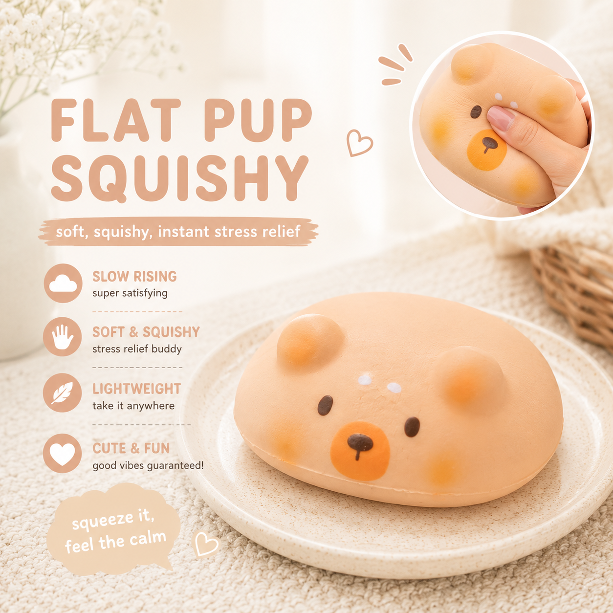 Flat Puppy Squishy
