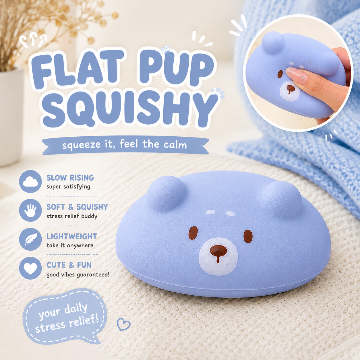 Flat Puppy Squishy