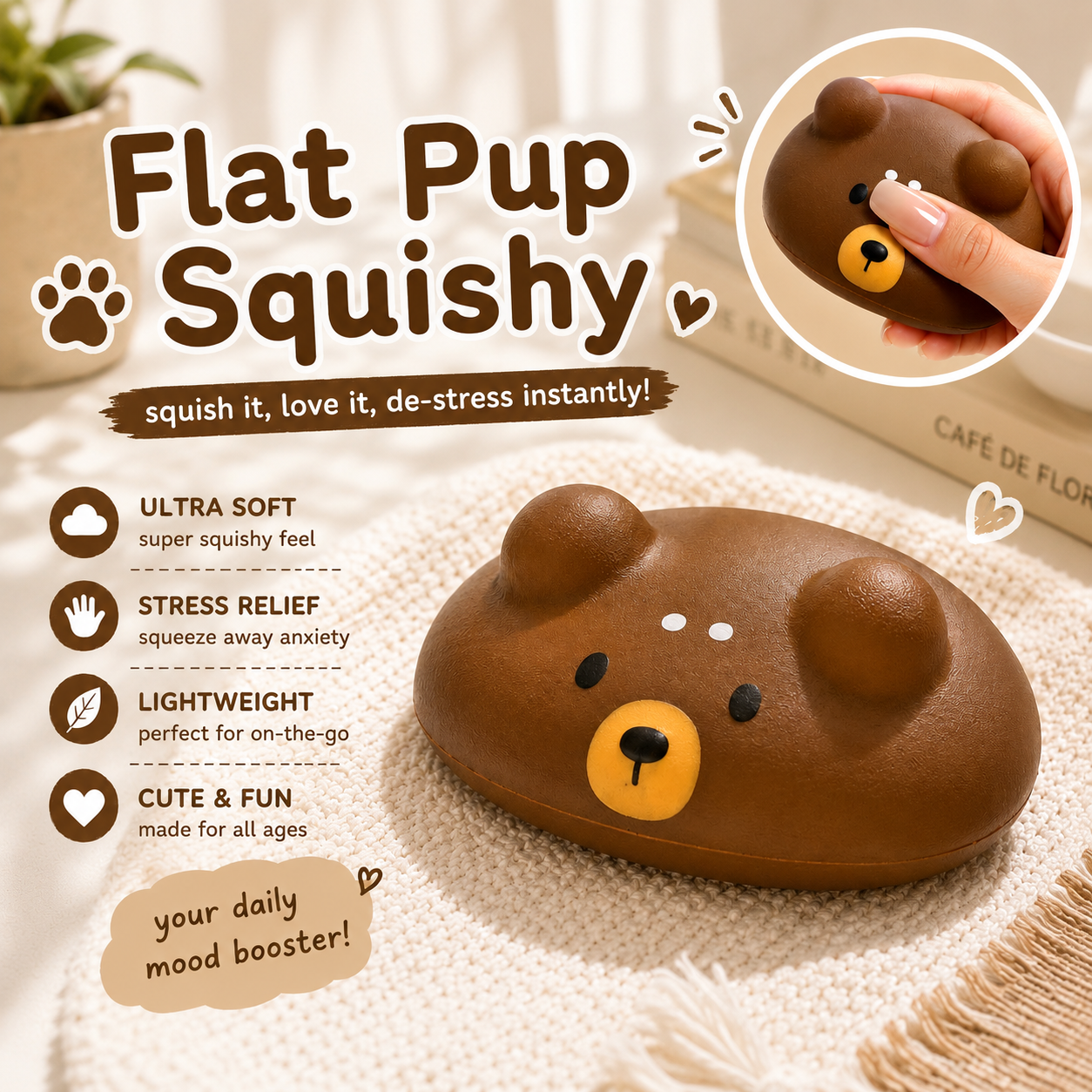 Flat Puppy Squishy