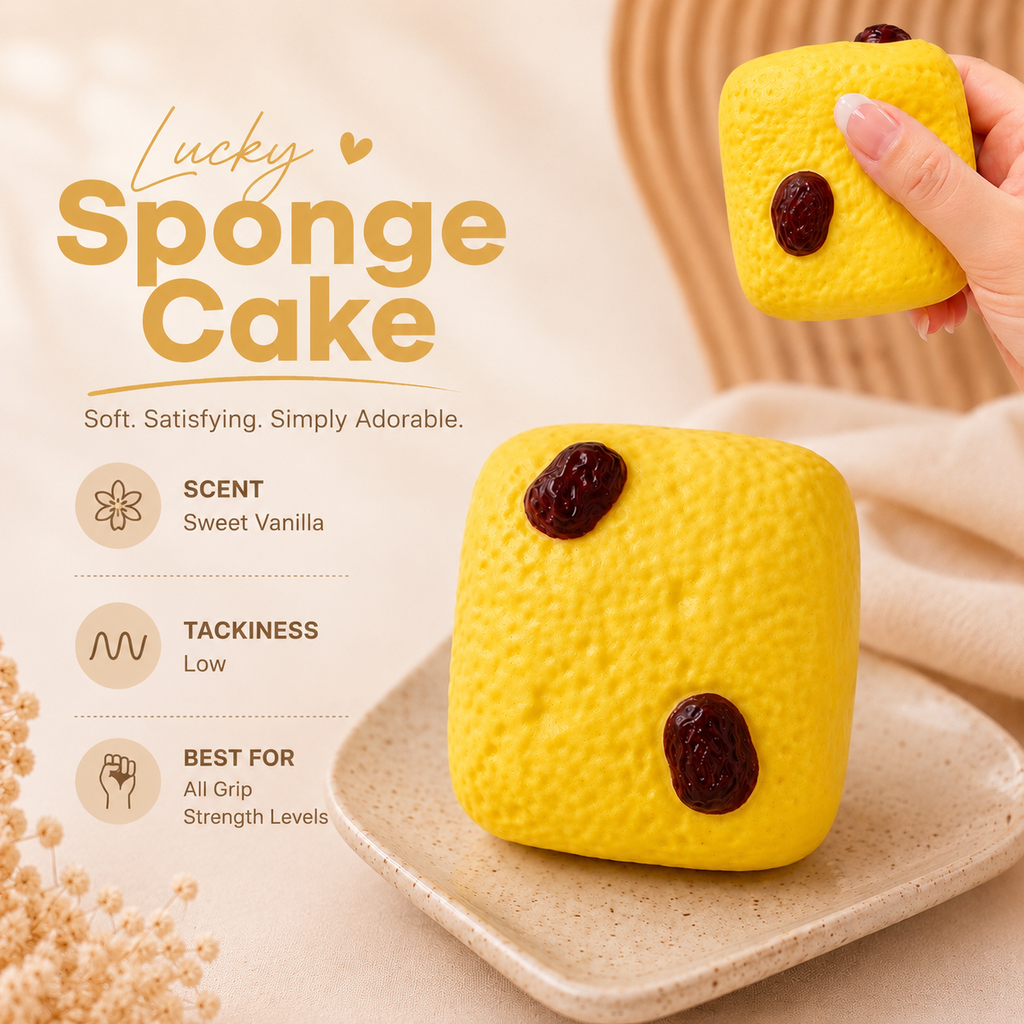 Lucky Sponge Cake Squishy