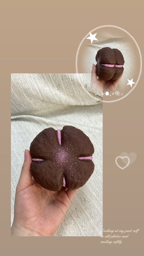 Chocolate Clover Milk Bread Squishy