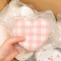Pink Gingham Heart