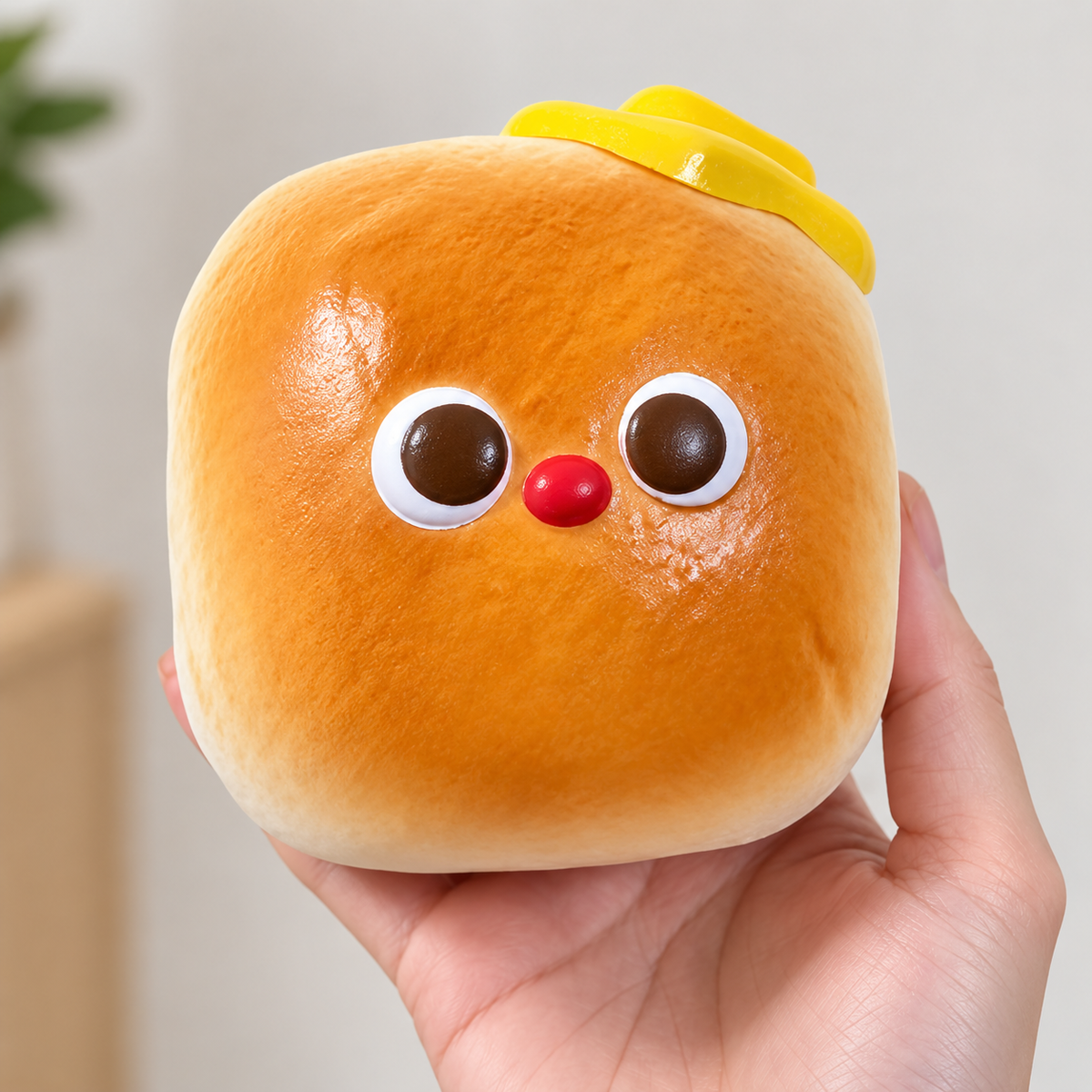 Red-Nosed Dinner Roll Squishy 🔴🍞✨