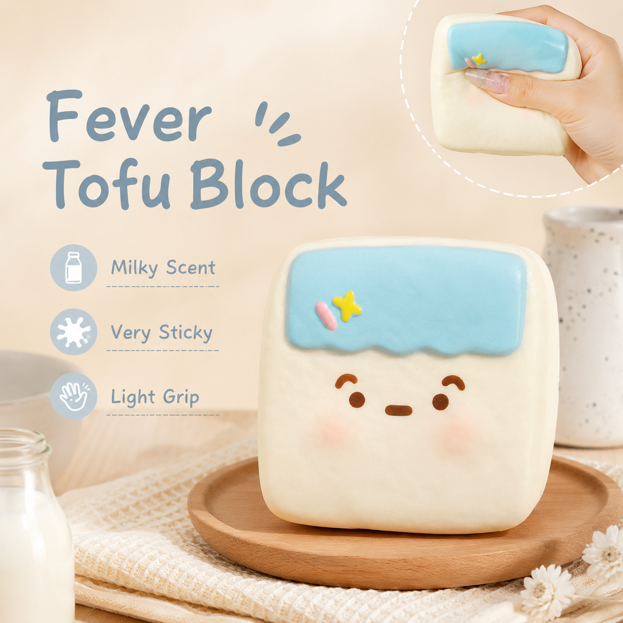 Fever Tofu Block Squishy
